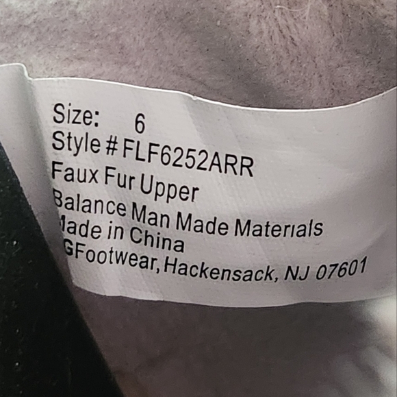 EUC RACHEL ROY FAUX FUR BUCKLE SLIDES SANDALS  TAUPE BLUSH SZ6 - Picture 7 of 7